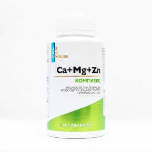 Мінеральний комплекс Ca+Mg+Zn ABU, 120 таблеток