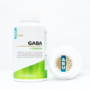 Комплекс з амінокислотами GABA+ Glycine ABU, 90 капсул