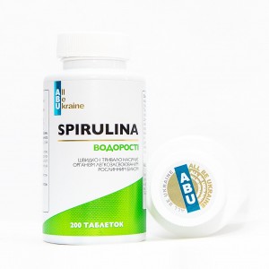 Спіруліна Spirulina ABU, 200 таблеток